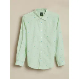 Allen Solly Junior Boys Slim Fit Conversational Printed Spread Collar Pure Cotton Shirt-picture-16