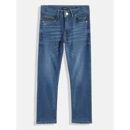 Allen Solly Junior Boys Slim Fit Light Fade Stretchable Jeans-picture-51