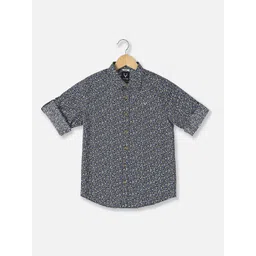 Allen Solly Junior Boys Slim Fit Opaque Printed Casual Shirt-picture-18