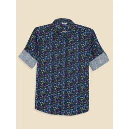 Allen Solly Junior Boys Slim Fit Opaque Printed Casual Shirt-picture-38