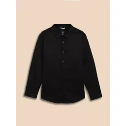 Allen Solly Junior Boys Slim Fit Solid Spread Collar Cotton Casual Shirt-picture-30
