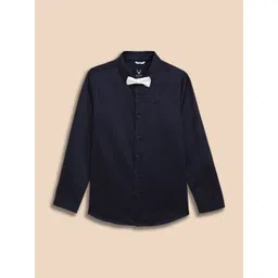Allen Solly Junior Boys Slim Fit Solid Spread Collar Cotton Formal Shirt-picture-29