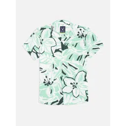 Allen Solly Junior Boys Spread Collar Floral Printed Casual Shirt-picture-18