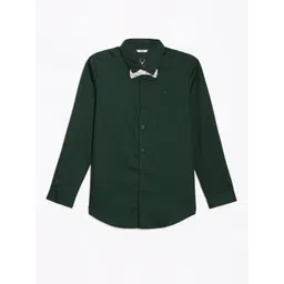 Allen Solly Junior Boys Spread Collar Solid Cotton Slim Fit Casual Shirt-picture-18
