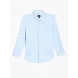 Allen Solly Junior Boys Spread Collar Solid Cotton Slim Fit Casual Shirt-picture-17