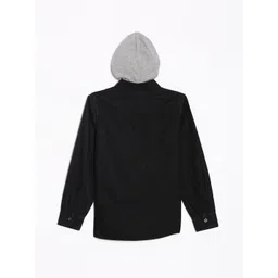 Allen Solly Junior Boys Spread Collar Solid Cotton Slim Fit Casual Shirt image 2