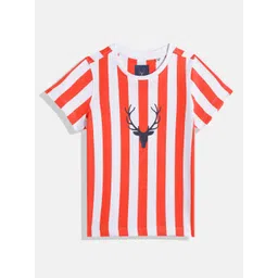 Allen Solly Junior Boys Striped Pure Cotton T-shirt-picture-27