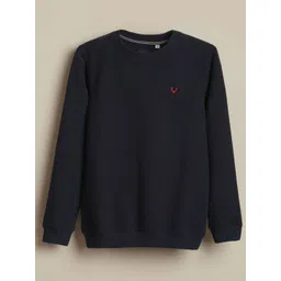 Allen Solly Junior Boys Textured Self Design Sweatshirt-picture-10