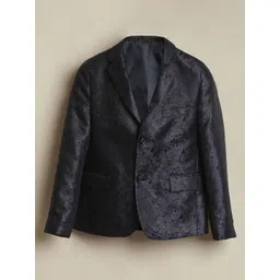 Allen Solly Junior Boys Textured Single-Breasted Blazer-picture-14