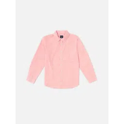 Allen Solly Junior Boys Textured Spread Collar Long Sleeves Pure Cotton Shirt-picture-17