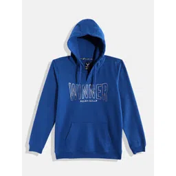 Allen Solly Junior Boys Typography Print Hooded Sweatshirt-picture-43