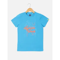 Allen Solly Junior Boys Typography Printed Applique T-shirt-picture-29
