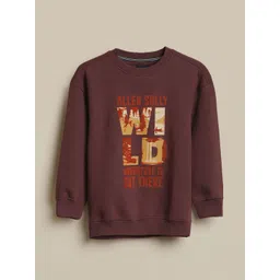 Allen Solly Junior Boys Typography Printed Long Sleeves Sweatshirt-picture-12