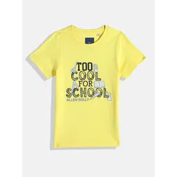 Allen Solly Junior Boys Typography Printed Pure Cotton T-shirt-picture-17