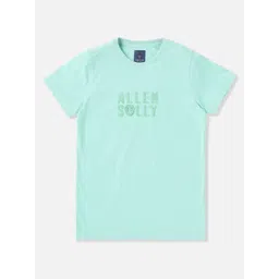 Allen Solly Junior Boys Typography Printed Round Neck Cotton T-shirt-picture-37