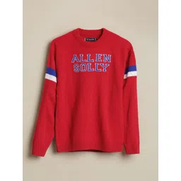 Allen Solly Junior Boys Typography Printed Round Neck Pullover Sweater-picture-21