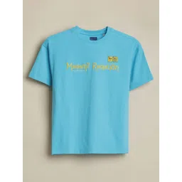 Allen Solly Junior Boys Typography Printed Round Neck Regular Fit T-shirt-picture-36