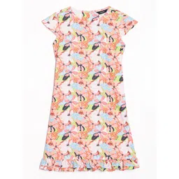 Allen Solly Junior Floral Print A-Line Dress-picture-40