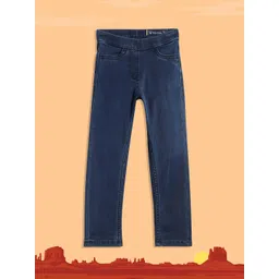 Allen Solly Junior Girls Blue Clean Look Stretchable Jeans-picture-16