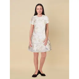 Allen Solly Junior Girls Floral Printed A-Line Dress-picture-40