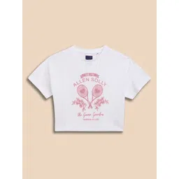 Allen Solly Junior Girls Graphic Printed Regular Fit T-shirt-picture-23