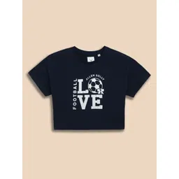 Allen Solly Junior Girls Graphic Printed Regular Fit T-shirt-picture-32