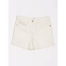 Allen Solly Junior Girls Regular Fit Mid-Rise Denim Shorts-picture-45