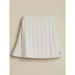 Allen Solly Junior Girls Textured Straight Skirt-picture-12