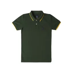 Allen Solly Junior Green Solid Polo T-Shirt-picture-40