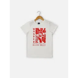 Allen Solly Junior Kids White Printed T-Shirt-picture-47