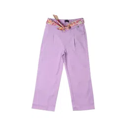 Allen Solly Junior Lilac Solid Trousers-picture-22