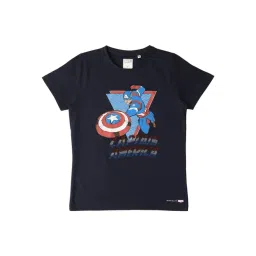 Allen Solly Junior Navy Embellished T-Shirt-picture-21