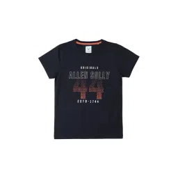 Allen Solly Junior Navy Printed T-Shirt-picture-25
