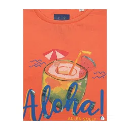 Allen Solly Junior Orange Embellished T-Shirt image 3