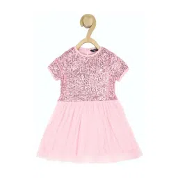 Allen Solly Junior Pink Embellished Frock Dress-picture-45