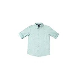 Allen Solly Junior Sea Green Printed Full Sleeves Shirt-picture-42