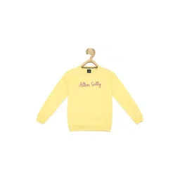 Allen Solly Junior Yellow Embellished Full Sleeves Sweatshirt-picture-43