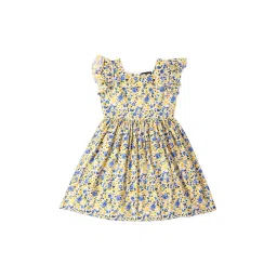Allen Solly Junior Yellow Floral Print Frock-picture-24