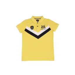 Allen Solly Junior Yellow Printed Polo T-Shirt-picture-31