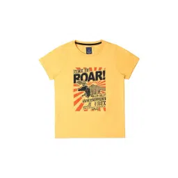 Allen Solly Junior Yellow Printed T-Shirt-picture-15