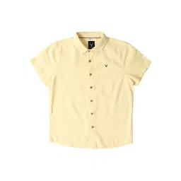 Allen Solly Junior Yellow Textured Shirt-picture-17