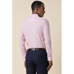 allen solly Men Regular Fit Checkered Spread Collar Formal Shirt image 3