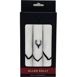 Allen Solly Mens Cotton Hanky ["White"] Handkerchief-picture-20