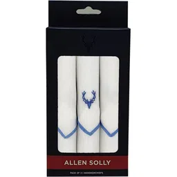 Allen Solly Mens Cotton Hanky ["White"] Handkerchief-picture-14
