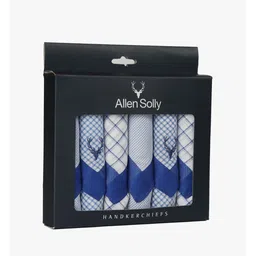 Allen Solly Mens Cotton Hanky ["White","Blue"] Handkerchief-picture-14