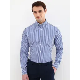 Allen Solly Sport Men Opaque Vertical Striped Cotton Formal Shirt-picture-46