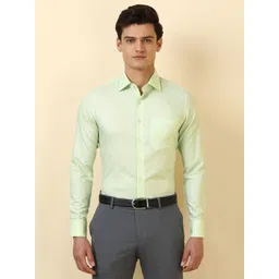 Allen Solly Sport Men Slim Fit Solid Spread Collar Pure Cotton Formal Shirt-picture-15