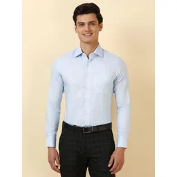 Allen Solly Sport Textured Spread Collar Slim Fit Cotton Formal Shirt-picture-30