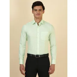 Allen Solly Sport Textured Spread Collar Slim Fit Cotton Formal Shirt-picture-14