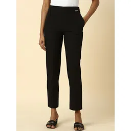 allen solly woman Allen Solly Women Regular Fit Mid-Rise Trousers-picture-24